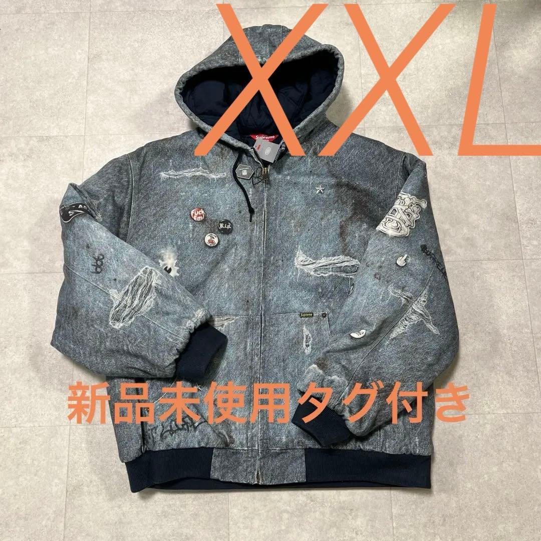 ジャケット・アウター supremeHJR TrompeL'oeilHoodedWorkJacket