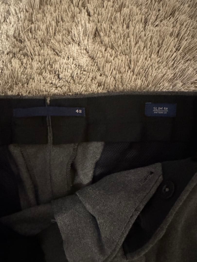 INCOTEX フランネルイージースラックス グレー 48サイズ