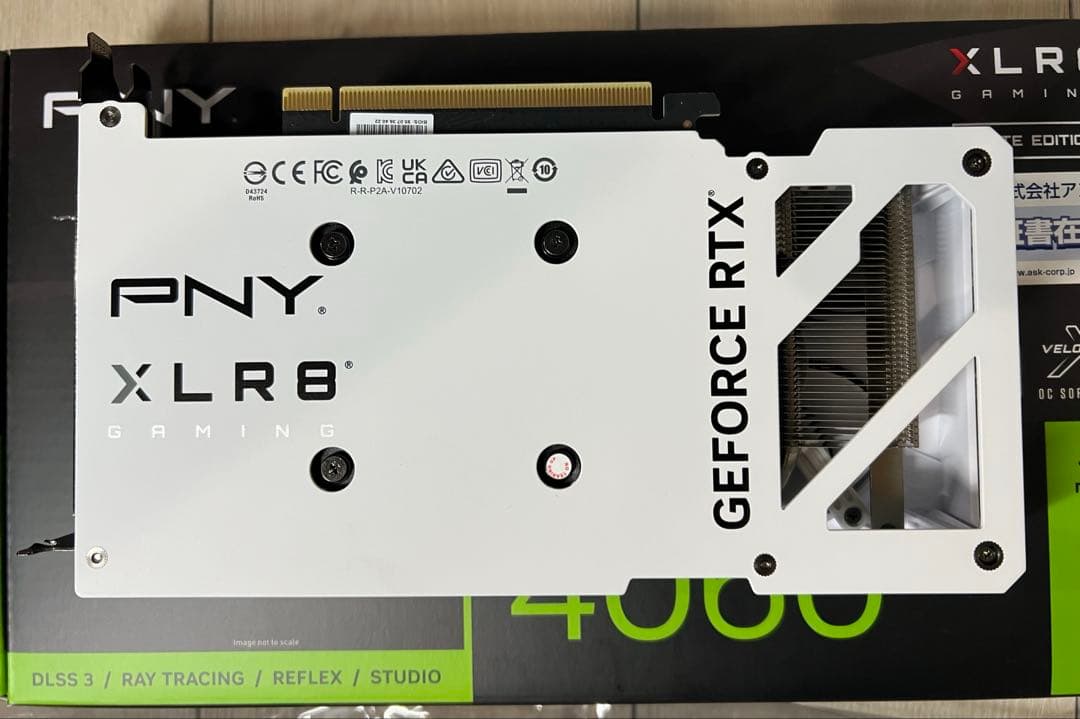 【ほぼ新品】GeForce RTX 4060 8GB White Edition