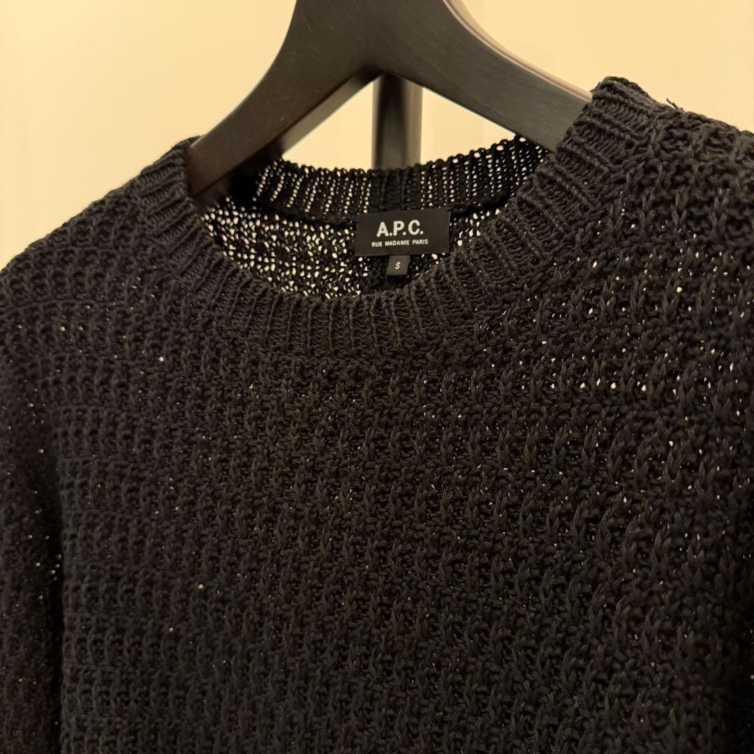 イ*カ様 美品 A.P.C. ブラック ニット セーター