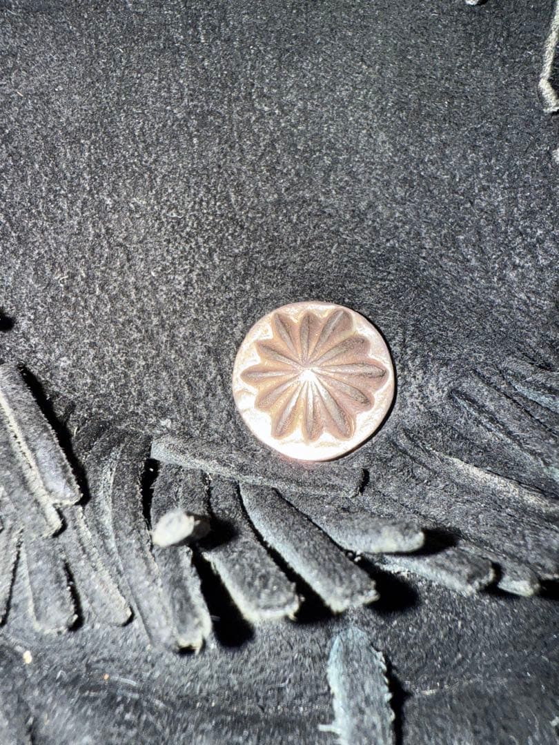 101xx　ゴローズ　ディアスキン腰掛けフリンジバッグ　シルバーコンチョ付