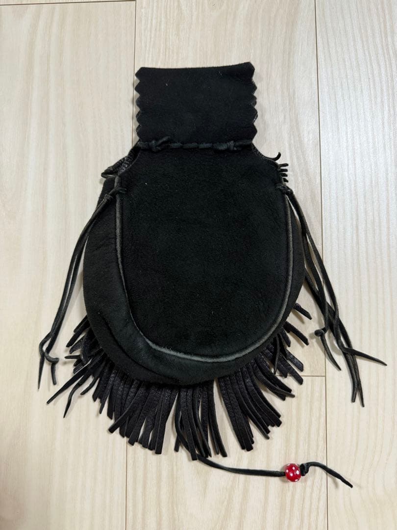 101xx　ゴローズ　ディアスキン腰掛けフリンジバッグ　シルバーコンチョ付