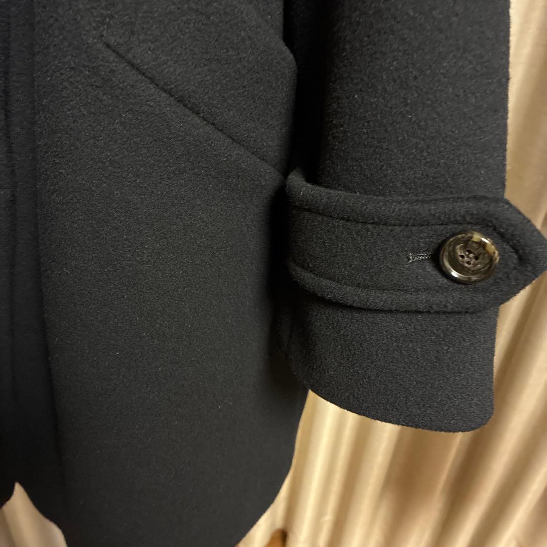 リコ★FRAMe WORKラムウールMIXシャルムバルカラーコートブラック