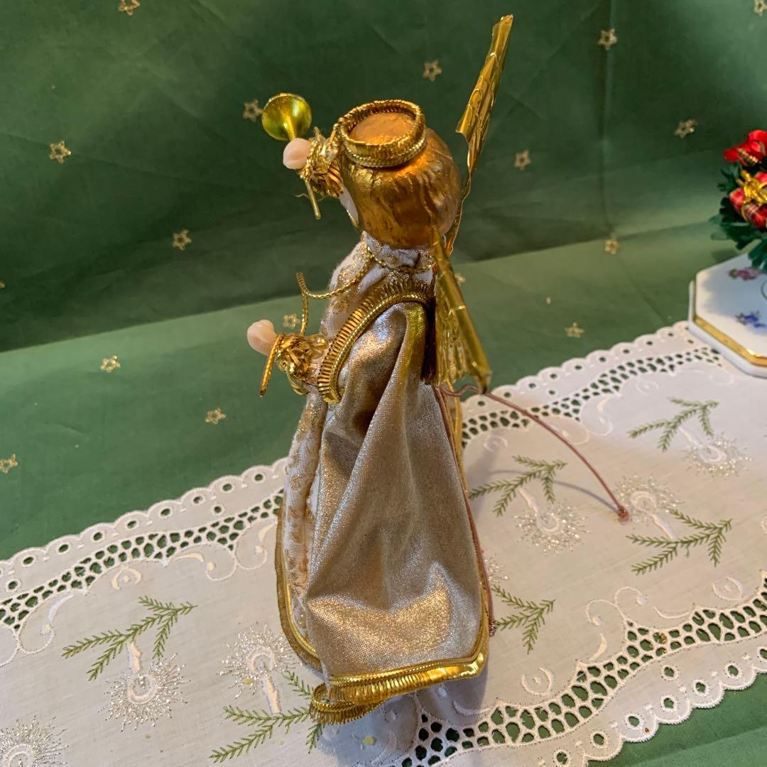 西ドイツ製　レア・ビンテージのkoeste社のラッパを吹く天使！豪華で可愛い！