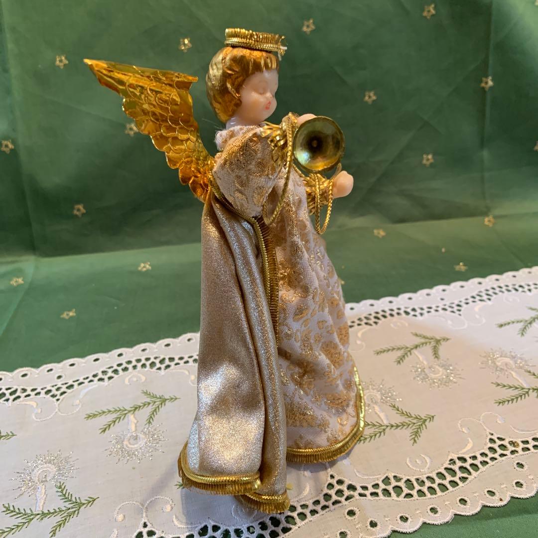 西ドイツ製　レア・ビンテージのkoeste社のラッパを吹く天使！豪華で可愛い！