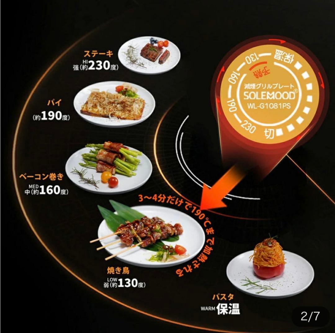 716 未使用 未開封SOREMOOOD 減煙グリルプレート 送料無料