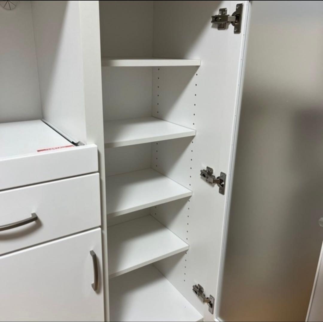 ニトリ 食器棚 レンジボード （コパン T 80MRB WH）