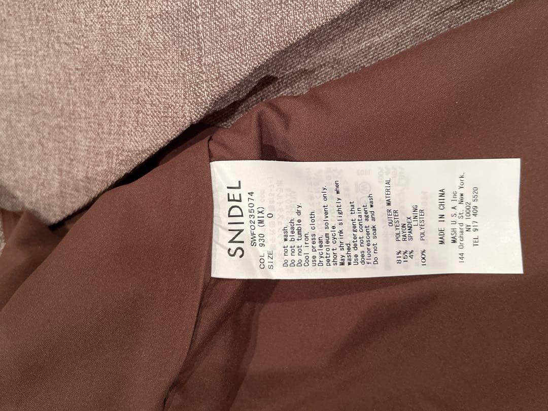 新品snidelスナイデルノースリテーラードロングワンピースSWFO235074