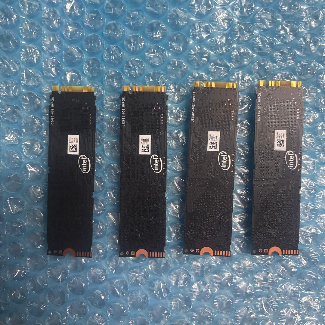 ①Intel SSD 760p 256GB M.2 PCIe 3.0 4本セット