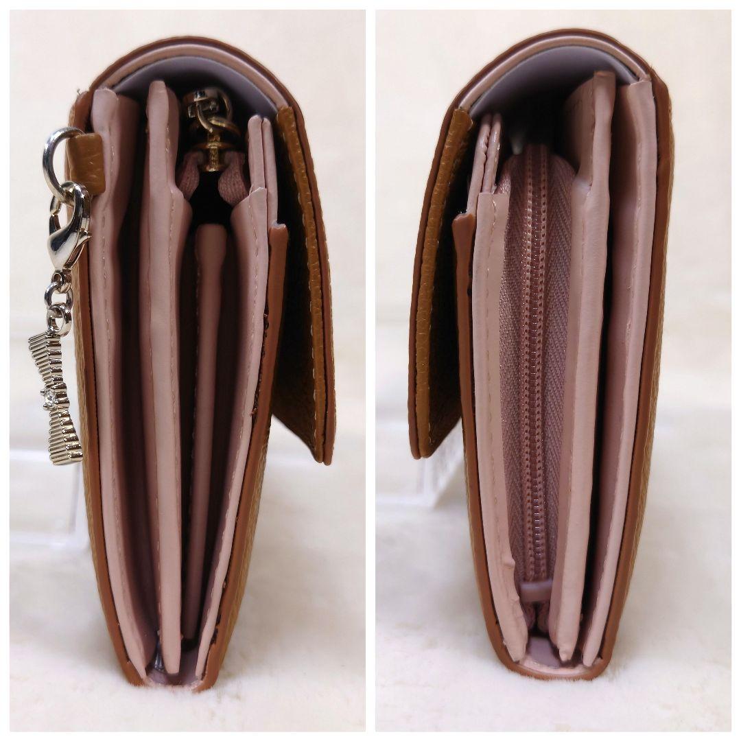 【極美品】JILL STUART キャメル レザー長財布 ラウンドファスナー