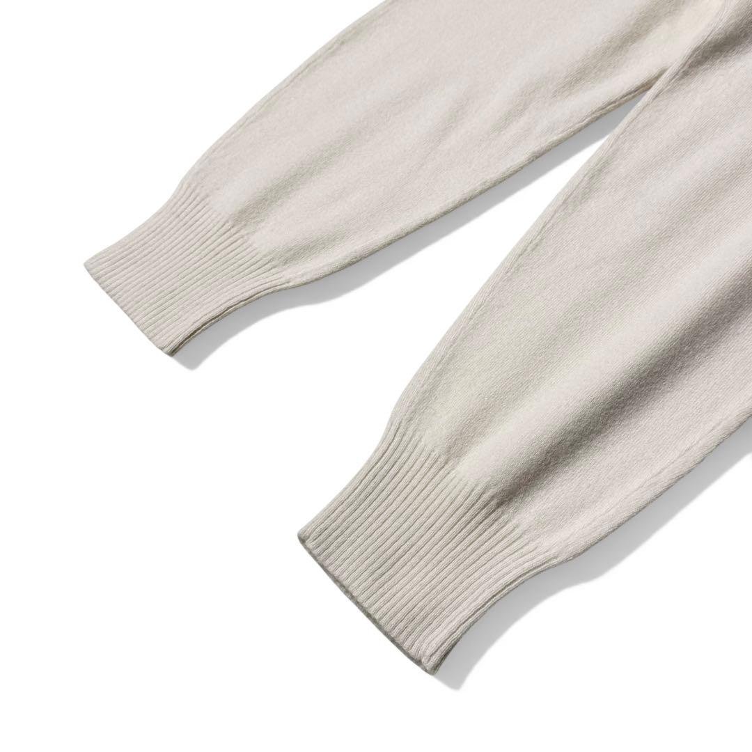 新品タグ付き✨️23AW　￥6.4万　エブール　メタルパーツカシミア ニットパンツ