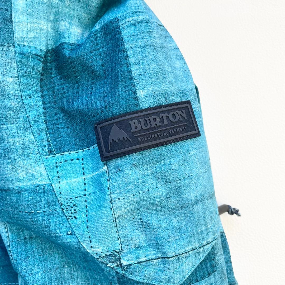 4436【美品】バートン スノボウェア ジャケット ゴアテックス パッチワーク