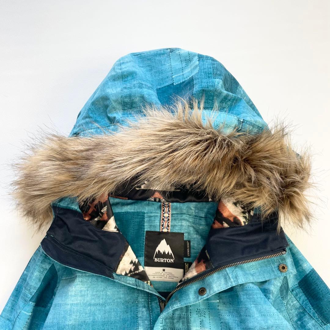 4436【美品】バートン スノボウェア ジャケット ゴアテックス パッチワーク