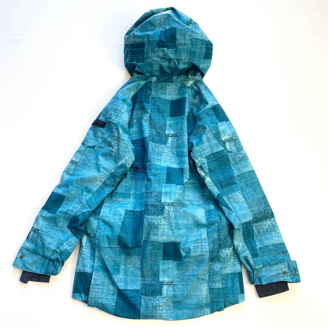 4436【美品】バートン スノボウェア ジャケット ゴアテックス パッチワーク