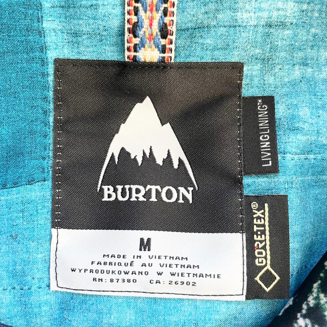 4436【美品】バートン スノボウェア ジャケット ゴアテックス パッチワーク