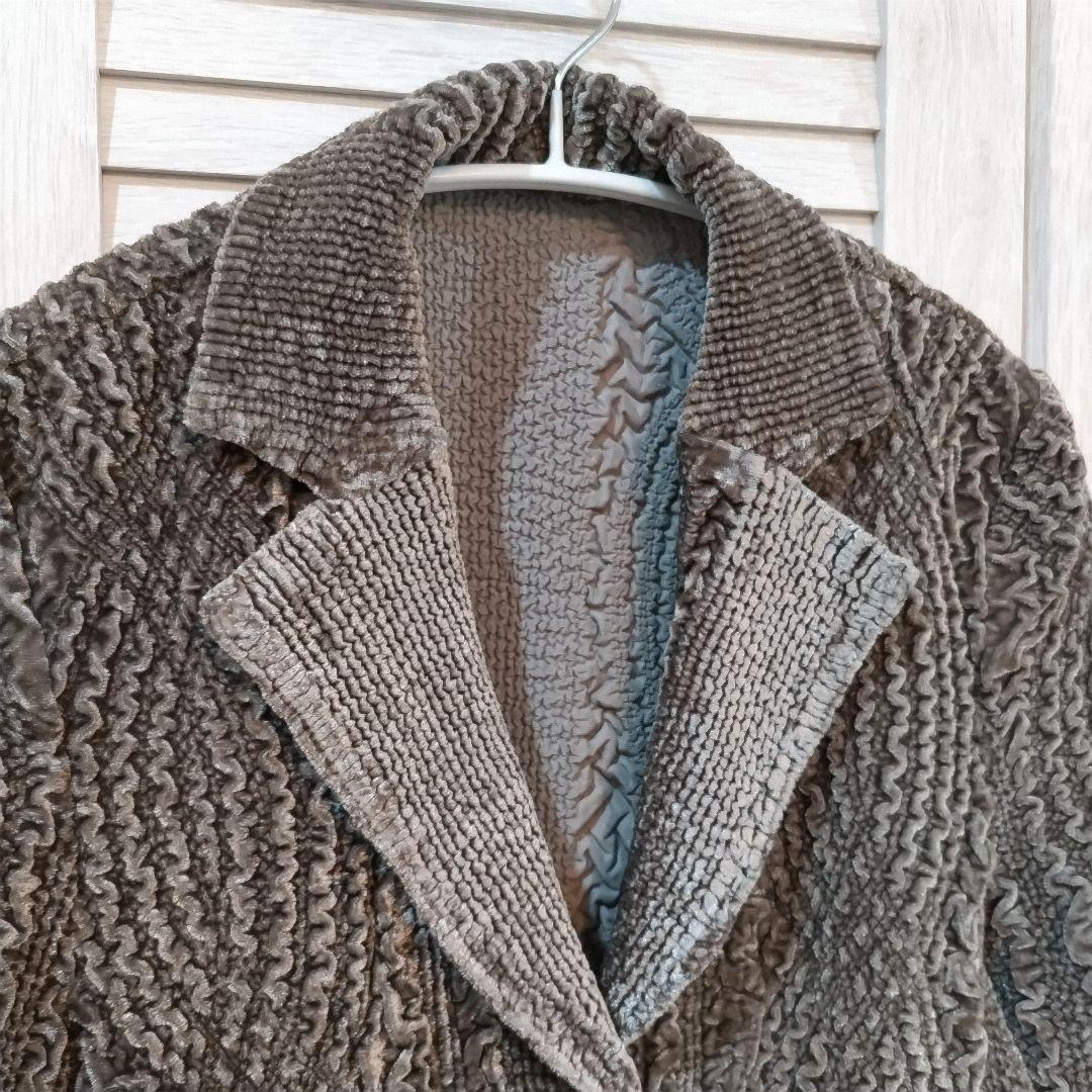 902 新品❤ダジュール❤ベージュ系ジャケット❤プリーツ加工