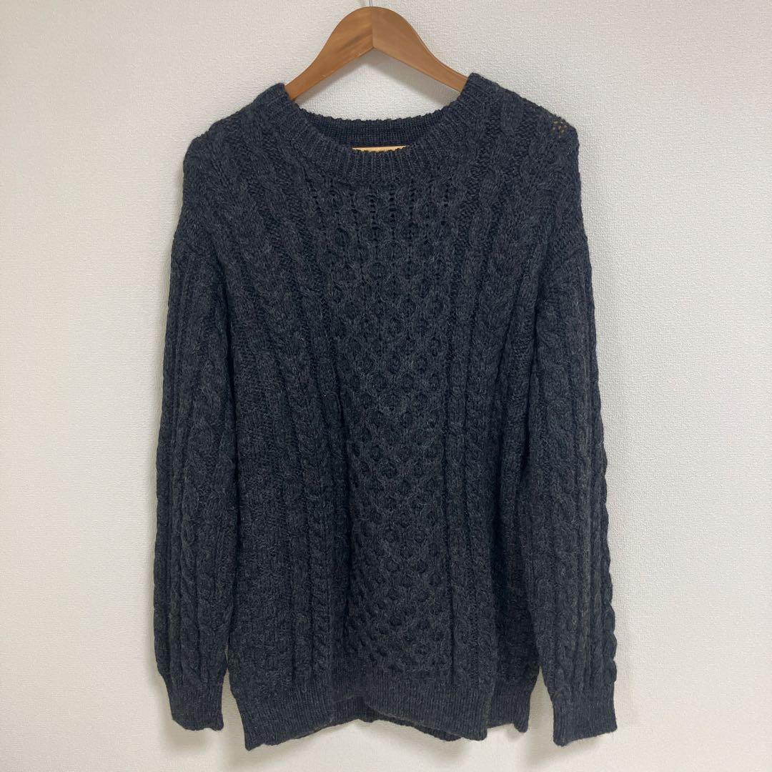 L.L.Bean フィッシャーマンニット アランニット アイルランド製 XL