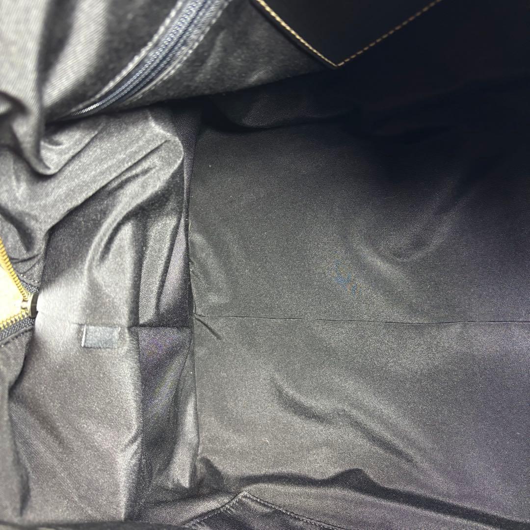 極美品　COACH コーチ　ボストンバッグ　本革レザー×ナイロン　ブラック　黒