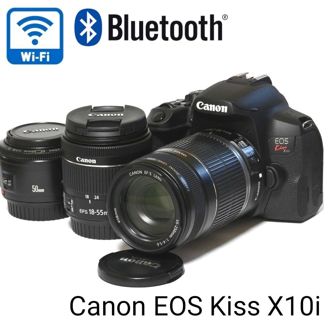 【Canon】EOS Kiss X10i トリプルレンズセット★Wi-Fi搭載★