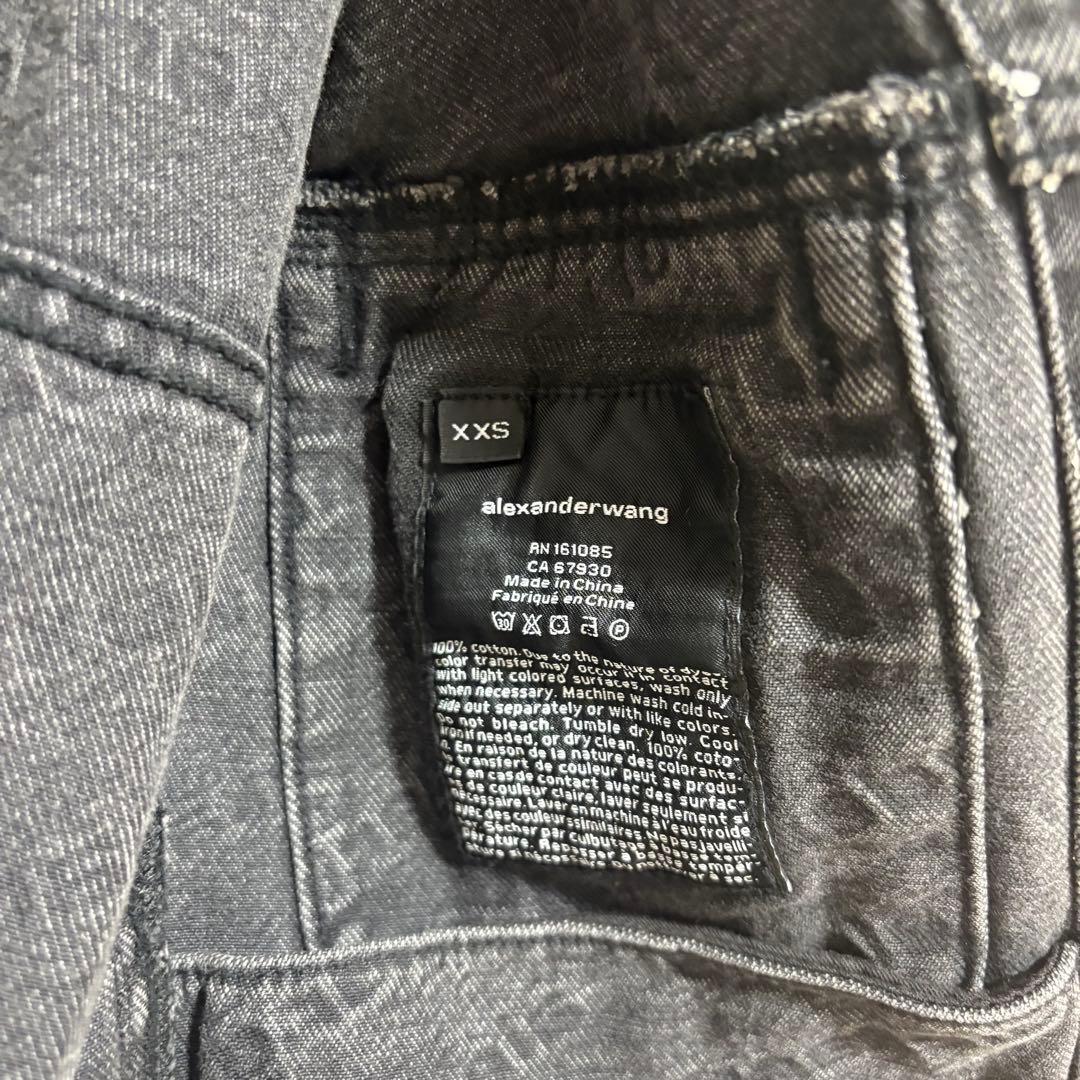 alexanderwang ブラック デニムジャケット XXS