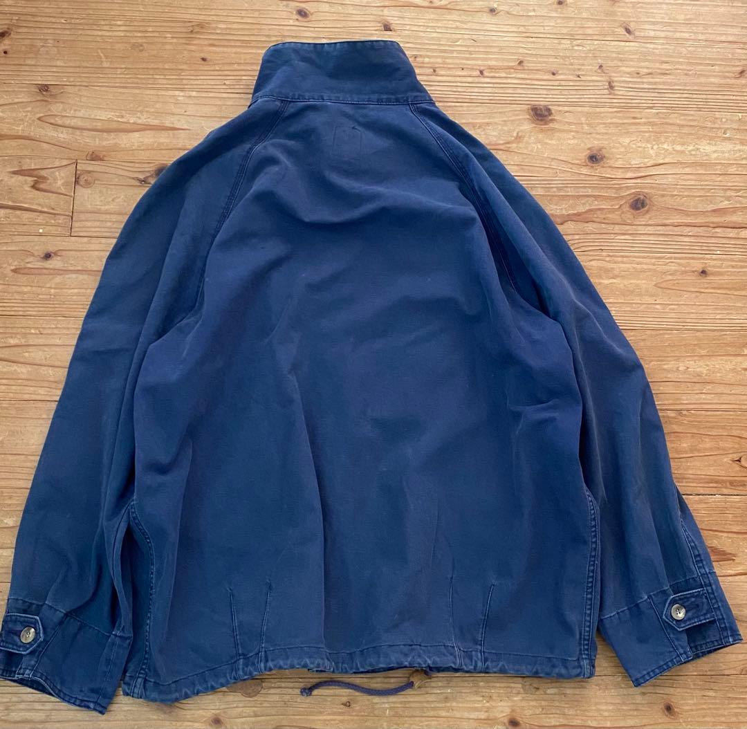 OLD GAP 刺繍タグ　厚手コットンジャケット　フェードネイビー