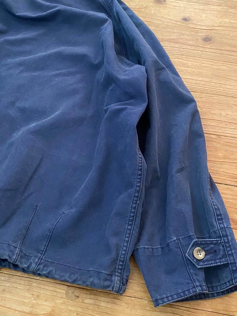 OLD GAP 刺繍タグ　厚手コットンジャケット　フェードネイビー