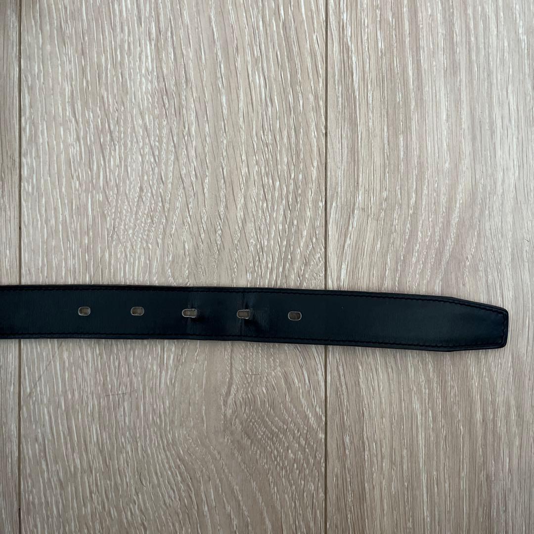 【U】HERMES ブラックレザーベルト