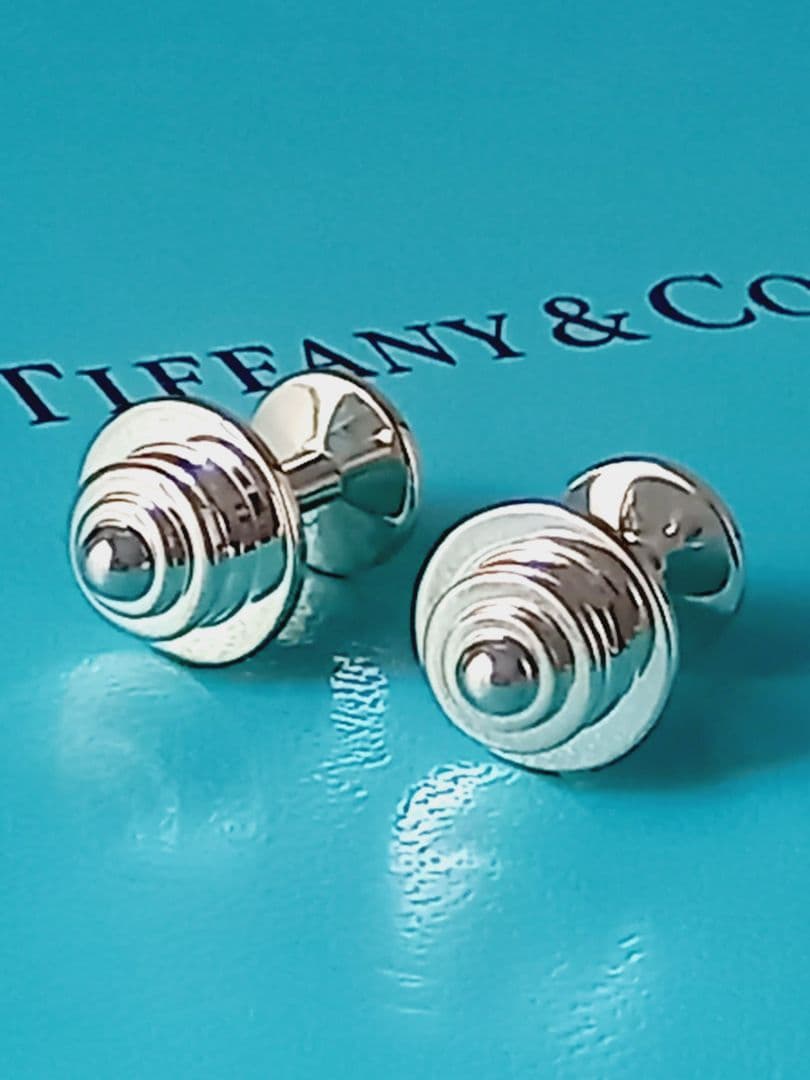 美品 TIFFANY ティファニー ネジモチーフ シルバーカフス
