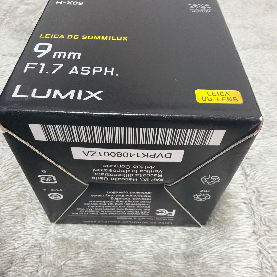 Panasonic 9mm F1.7 ASPH レンズ H-X09
