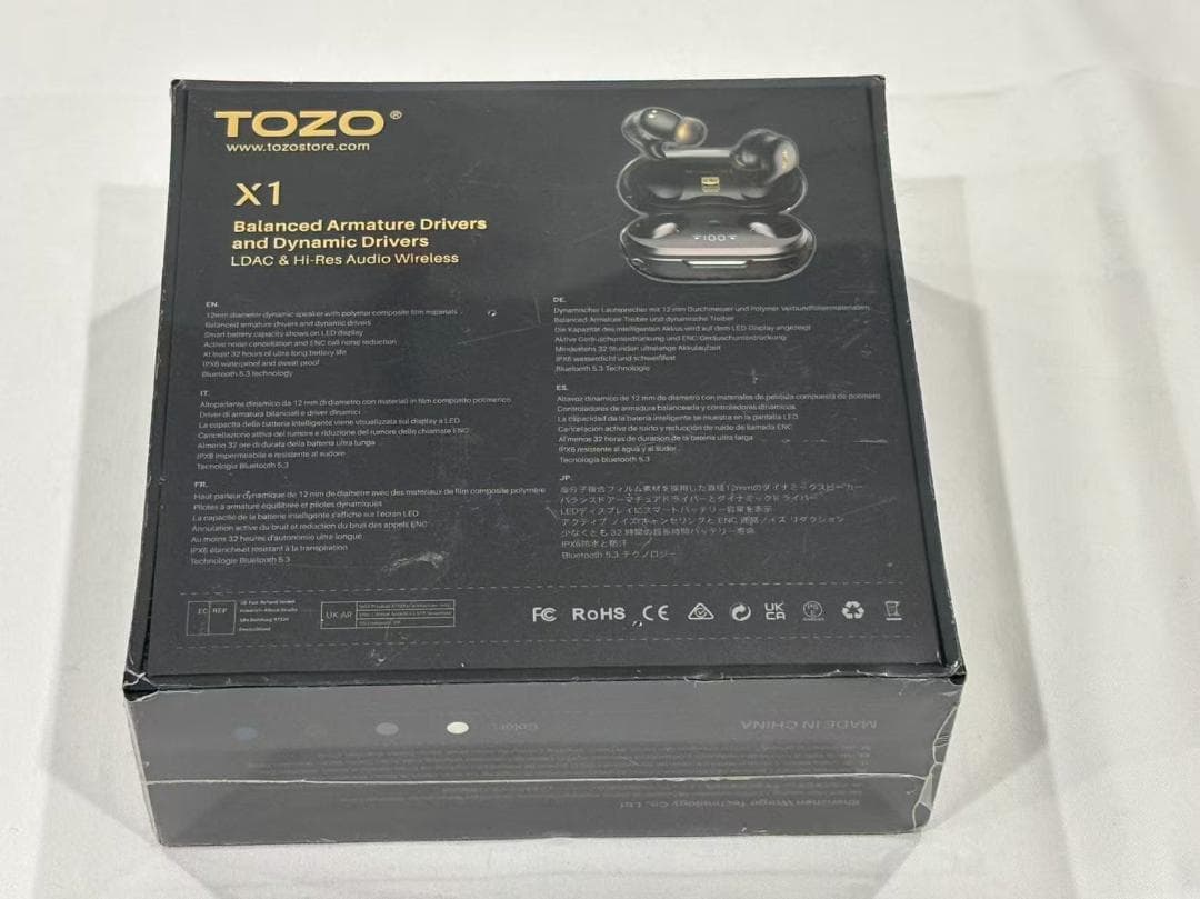 TOZO Golden X1 ワイヤレスイヤホン LDAC対応ハイレゾ音源再生