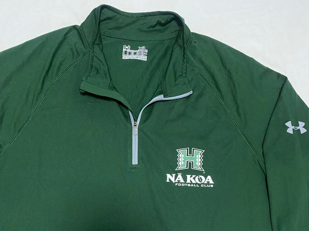 ハワイ大学　UH ハーフジップ　ジャージ　フットボール　アンダーアーマー