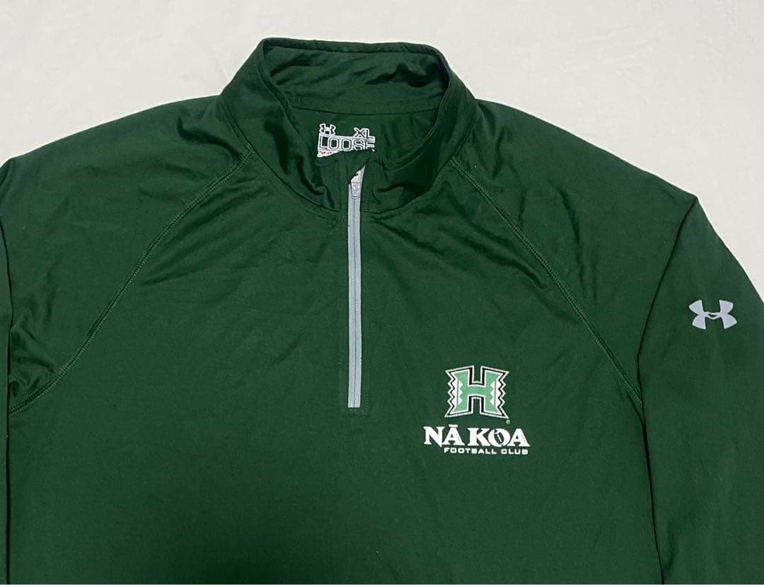 ハワイ大学　UH ハーフジップ　ジャージ　フットボール　アンダーアーマー