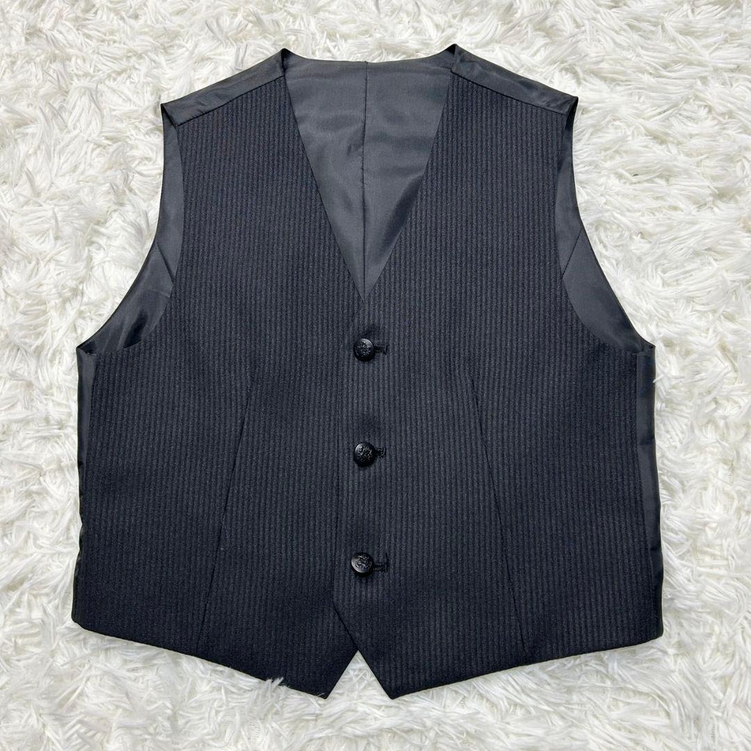 【極美品】ワンダーファクトリー フォーマル スーツ キッズ 男の子 140 黒