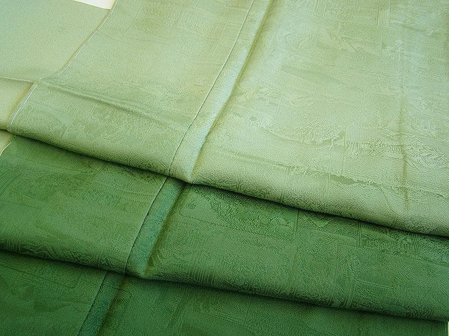 作家物 無地・附下げ＆袋帯・帯揚・帯〆セット（正絹）未使用＜HH2253＞