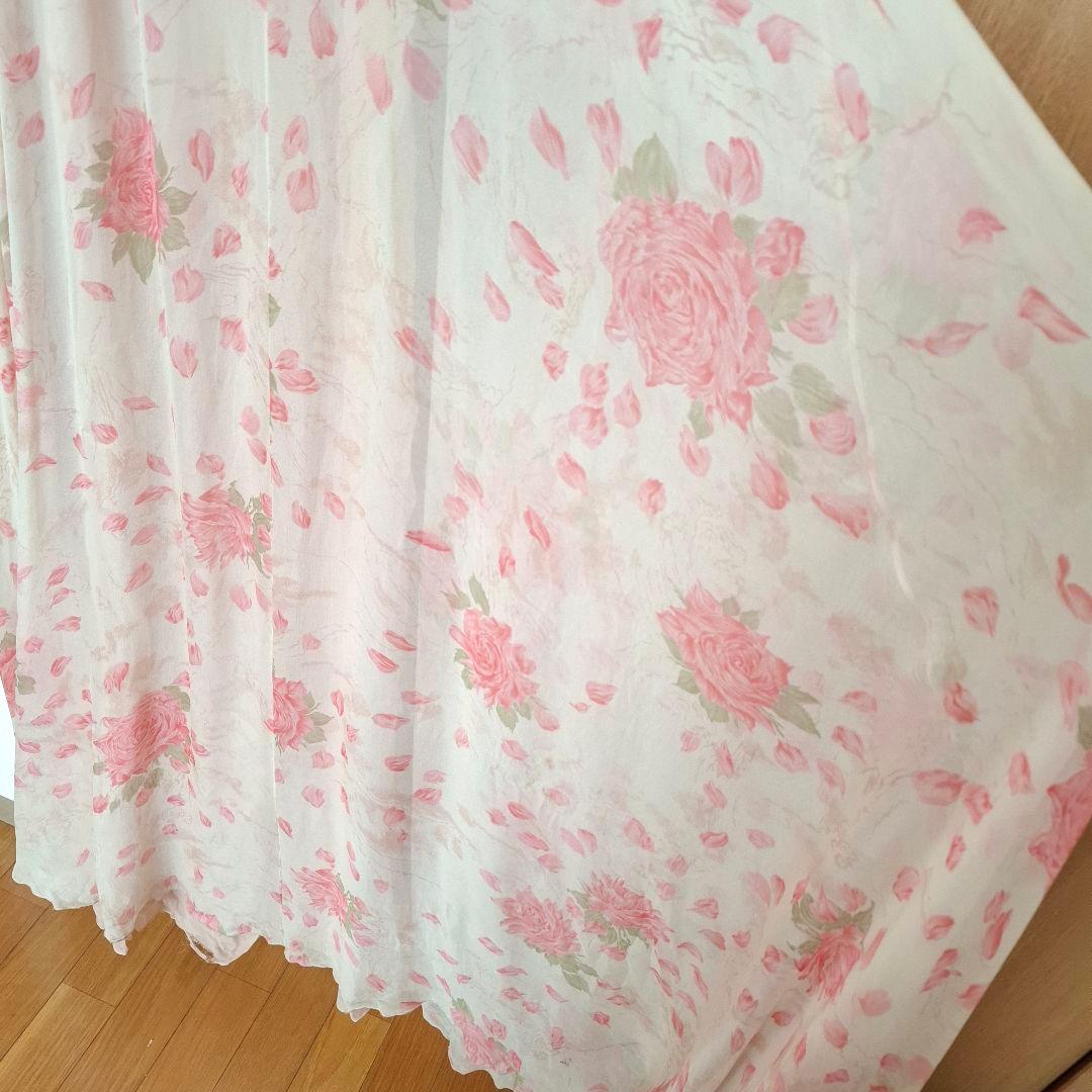 VALENTINO ヴァレンティノ シルクシフォンドレス ローズプリント