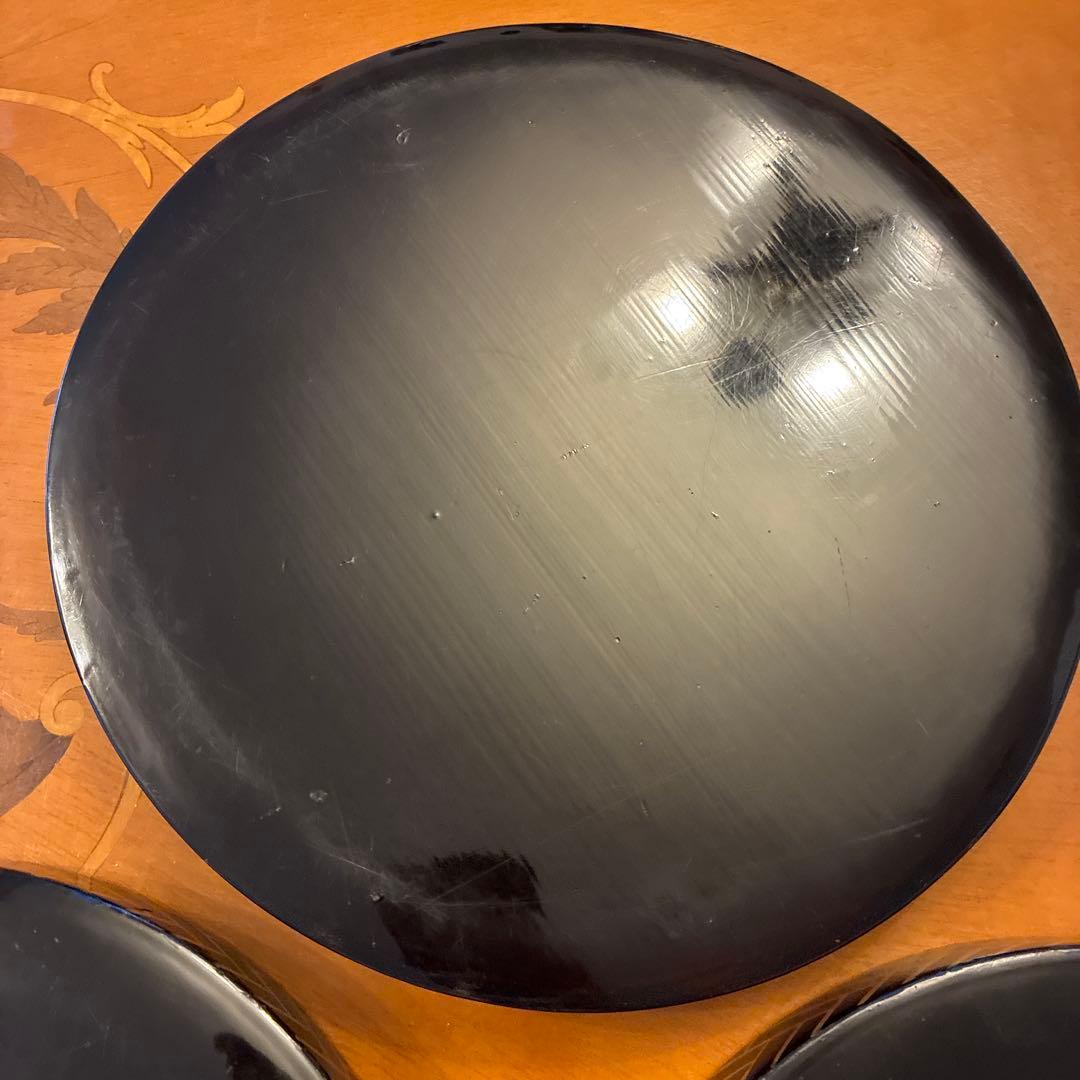 y*k様 最終価格　漆器　丸盆　3枚　江戸期