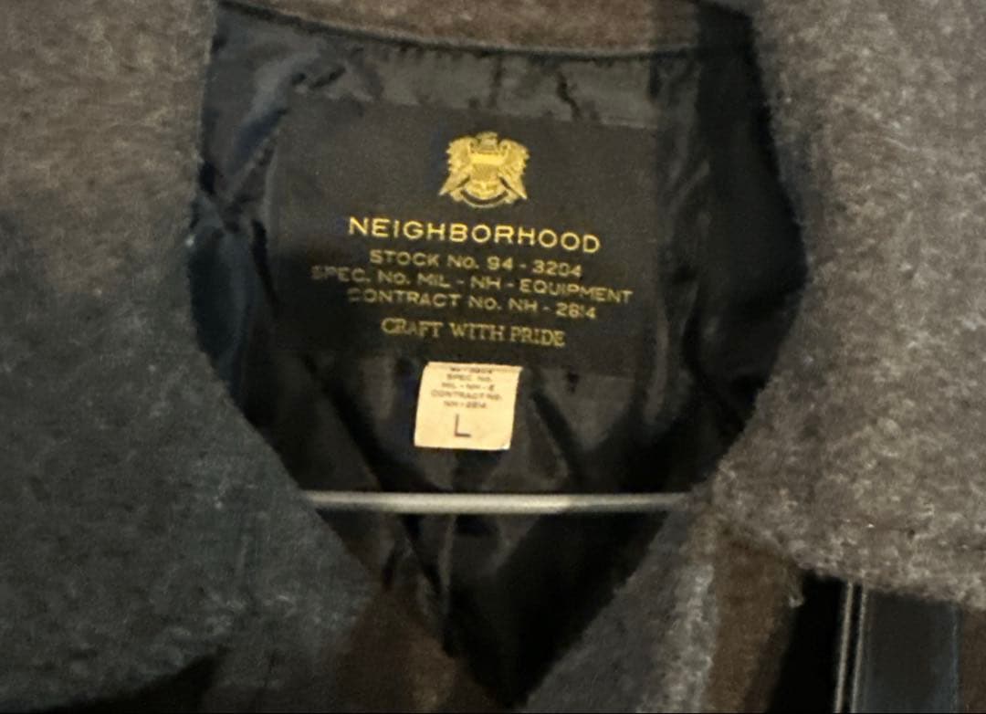 【NEIGHBORHOOD 】 美品☆ピーコート　 オリーブL