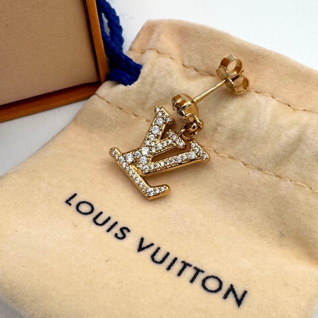 美品/希少✨ルイヴィトン M01844　レディLV ピアス ゴールド メタル
