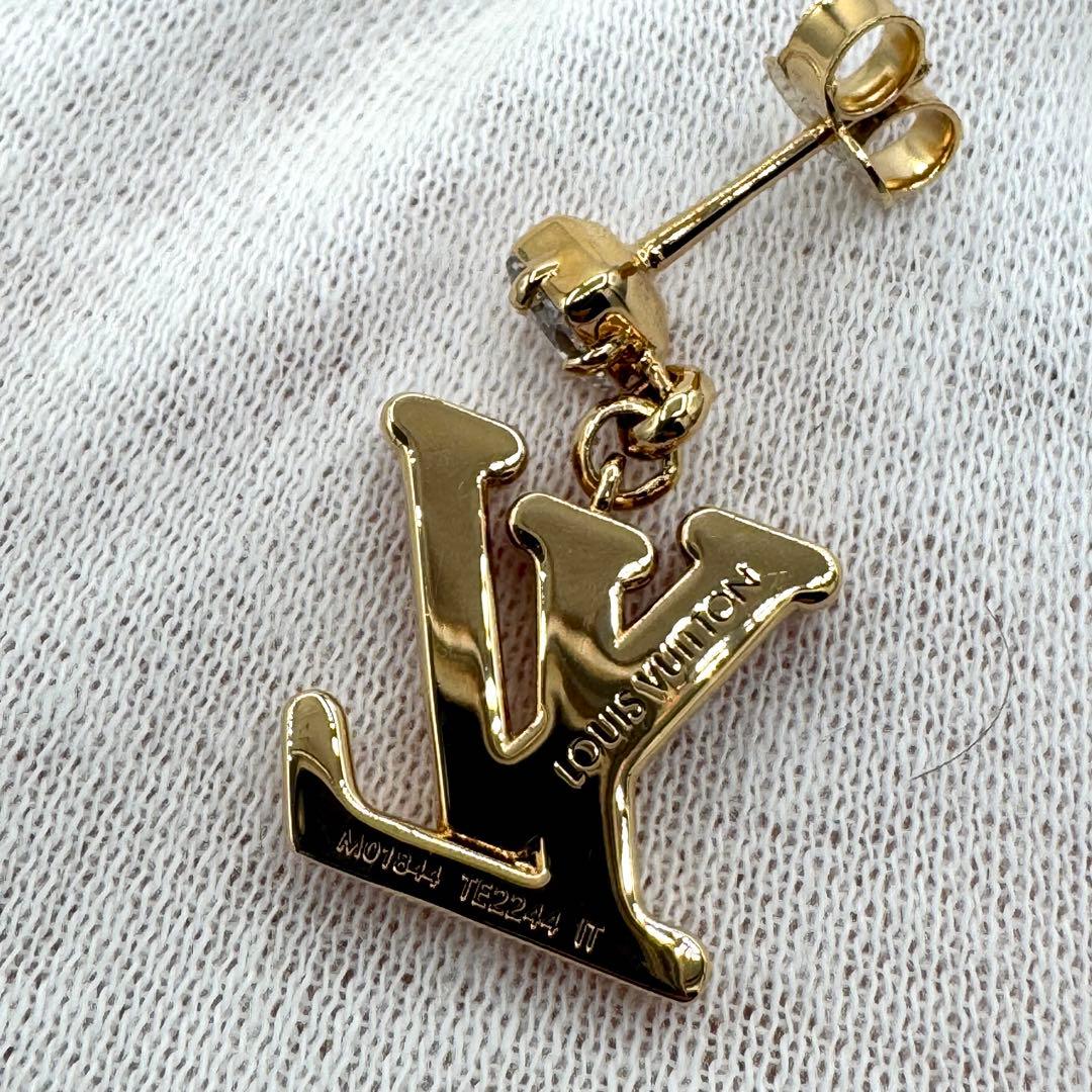 美品/希少✨ルイヴィトン M01844　レディLV ピアス ゴールド メタル