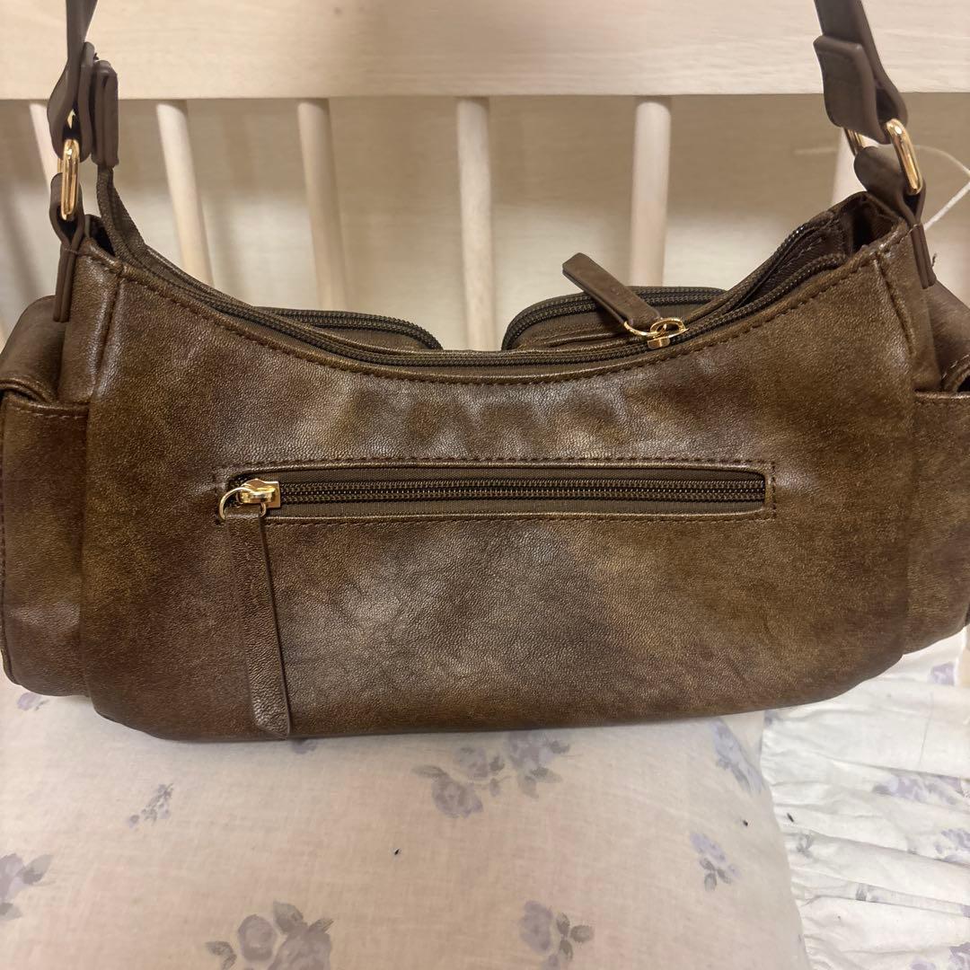 Darich DDレザーハンドルバッグ ブラウン