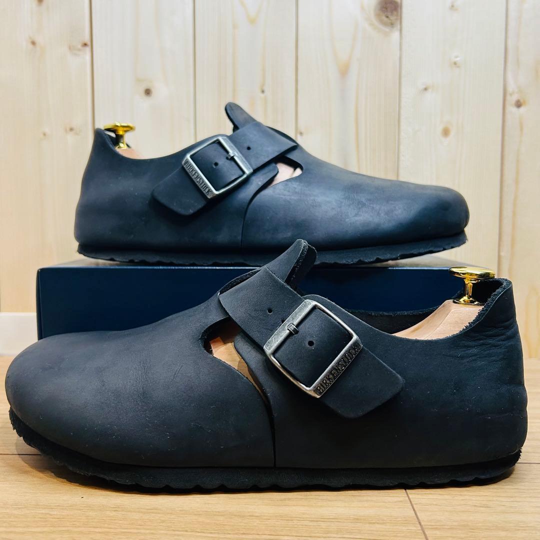 【美品】ビルケンシュトック ロンドン 41（26.5cm）オイルドレザー 黒