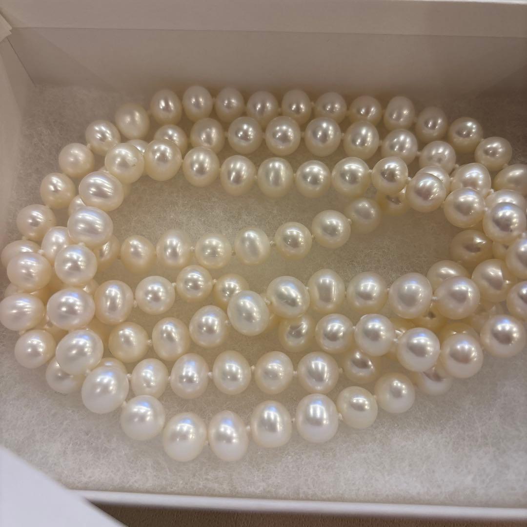 Bijou de M パールロングネックレス