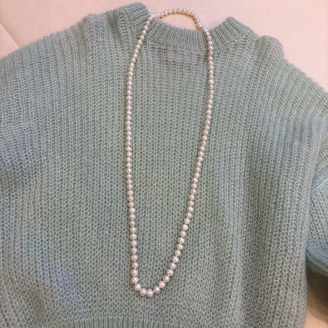 Bijou de M パールロングネックレス