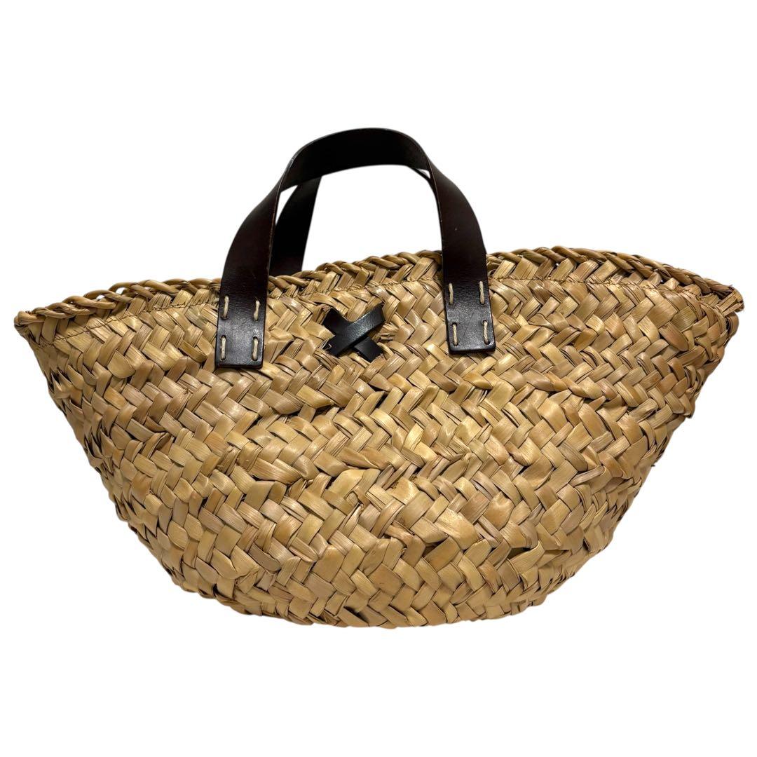 【極美品✨】ドルチェ&ガッバーナ カゴバッグ レザー ハンドル ナチュラル