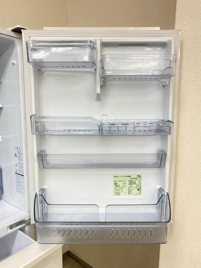 冷蔵庫 一人暮らし AQUA 355L 2019年製 良品 F13d