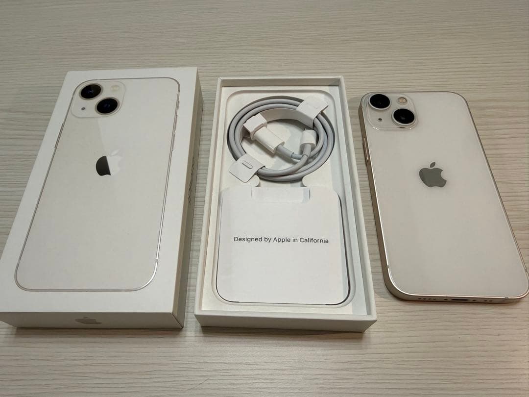 iPhone13mini 128GB ホワイト スターライト 付属品完備 美品