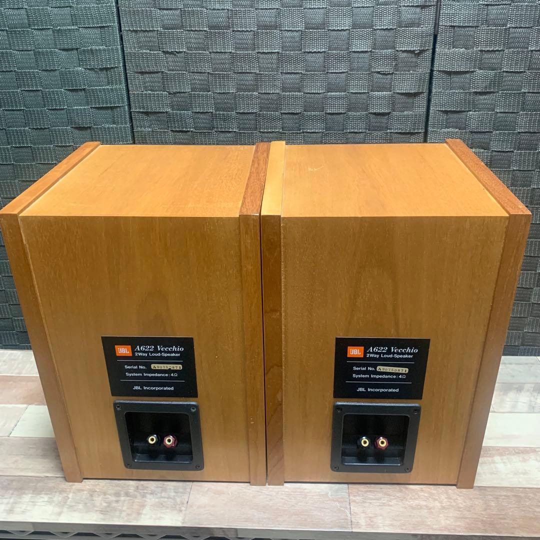 JBL ボックス型スピーカー A622 ペア ウッド調 ジャンク品