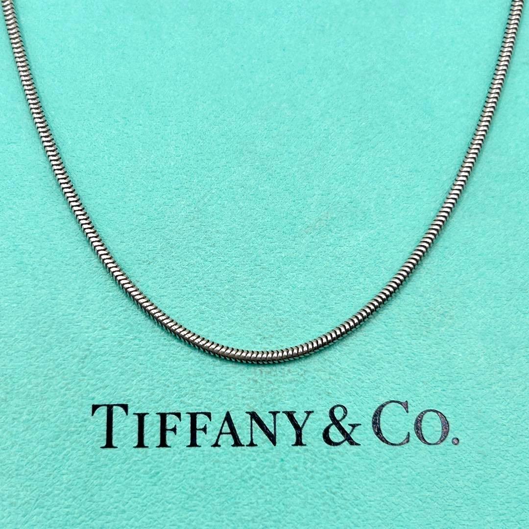 美品　ティファニー　スネークチェーン　ネックレス　シルバー　925 約46cm