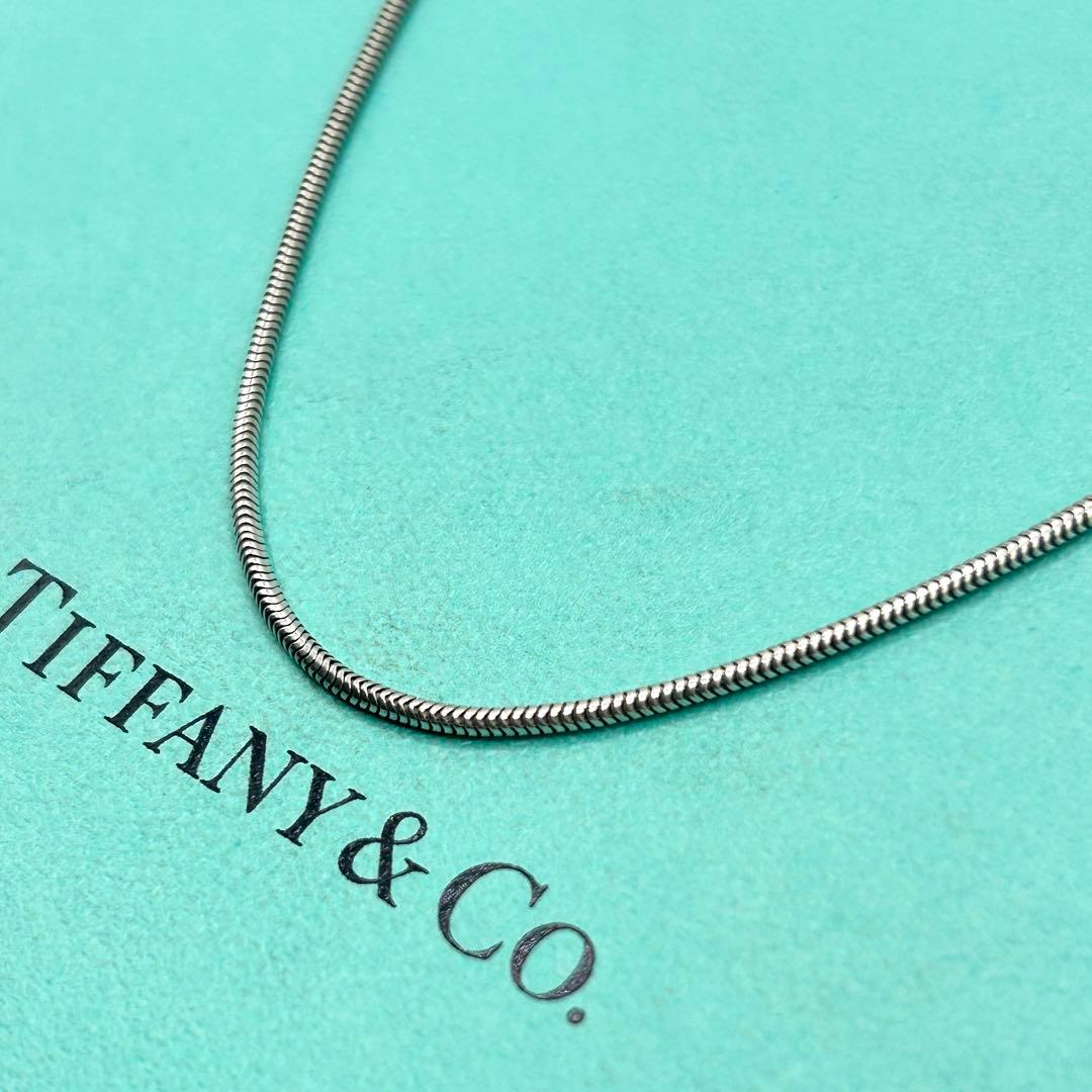美品　ティファニー　スネークチェーン　ネックレス　シルバー　925 約46cm