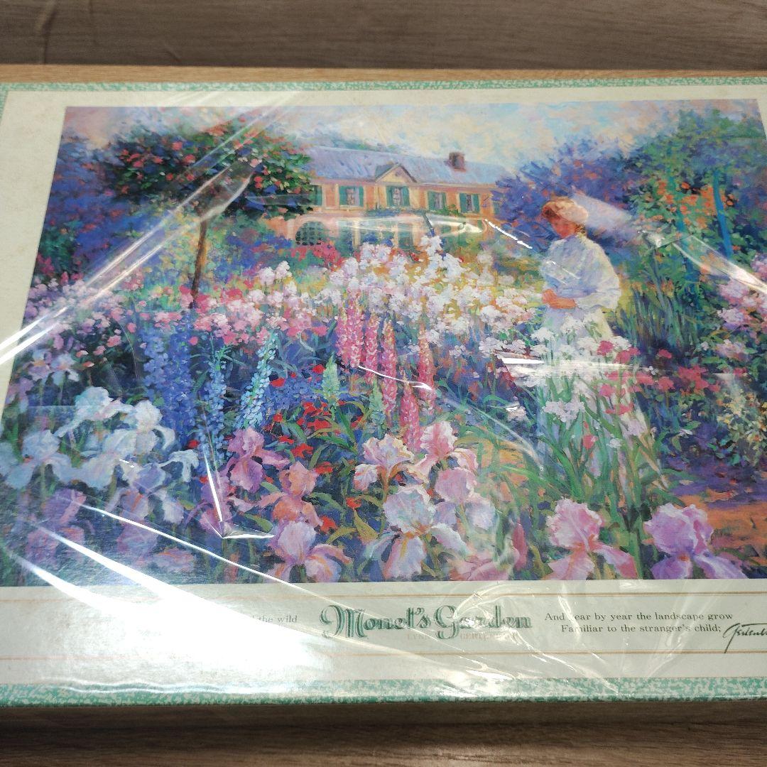 未開封　ジグソーパズル　1000ピース　モネの庭　廃盤 プレミア　フィルム破れ有